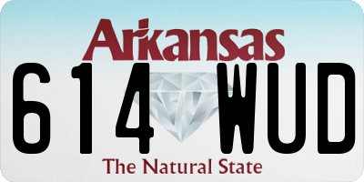 AR license plate 614WUD