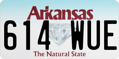 AR license plate 614WUE