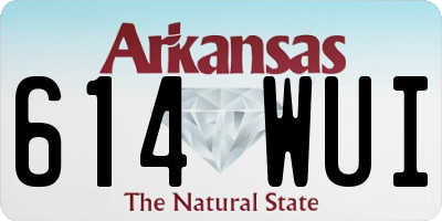 AR license plate 614WUI