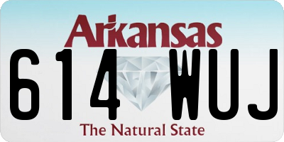 AR license plate 614WUJ