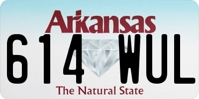 AR license plate 614WUL