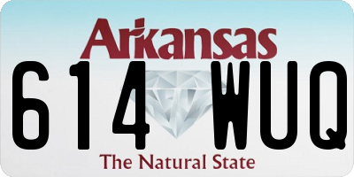 AR license plate 614WUQ