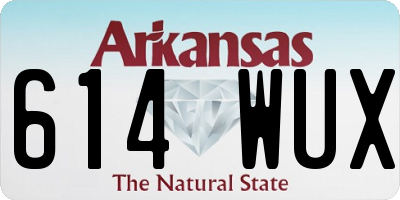AR license plate 614WUX