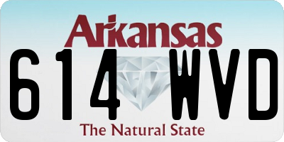 AR license plate 614WVD