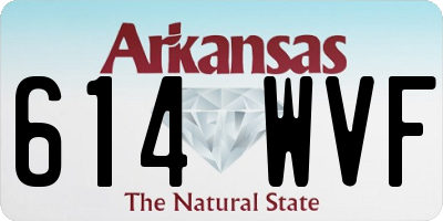 AR license plate 614WVF