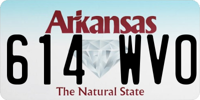 AR license plate 614WVO