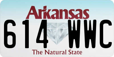 AR license plate 614WWC