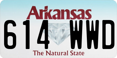 AR license plate 614WWD