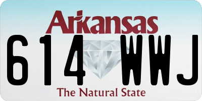 AR license plate 614WWJ