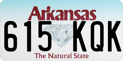 AR license plate 615KQK