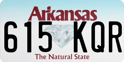 AR license plate 615KQR