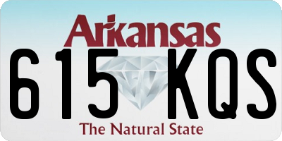 AR license plate 615KQS