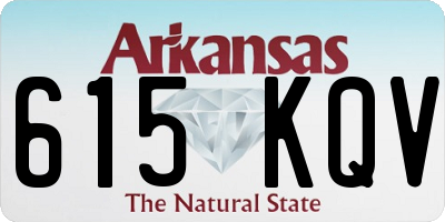 AR license plate 615KQV