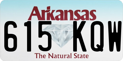 AR license plate 615KQW
