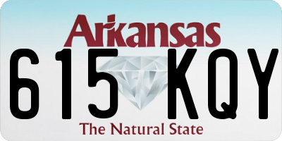 AR license plate 615KQY