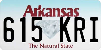 AR license plate 615KRI