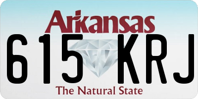 AR license plate 615KRJ