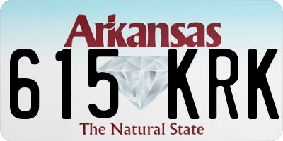 AR license plate 615KRK