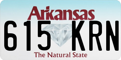 AR license plate 615KRN