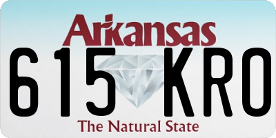 AR license plate 615KRO