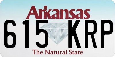 AR license plate 615KRP