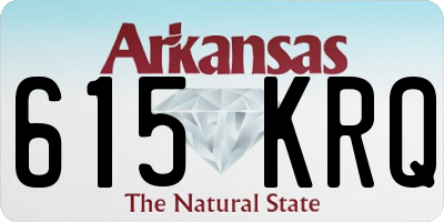 AR license plate 615KRQ