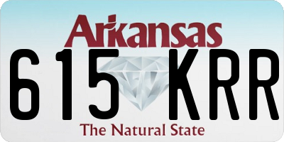 AR license plate 615KRR