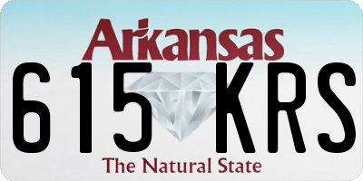 AR license plate 615KRS