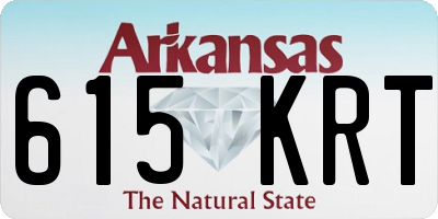 AR license plate 615KRT