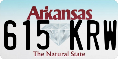 AR license plate 615KRW