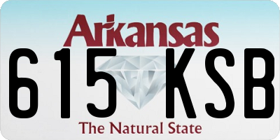AR license plate 615KSB
