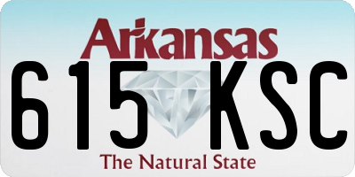 AR license plate 615KSC