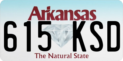 AR license plate 615KSD