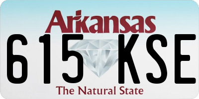 AR license plate 615KSE