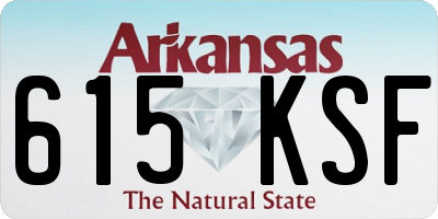 AR license plate 615KSF