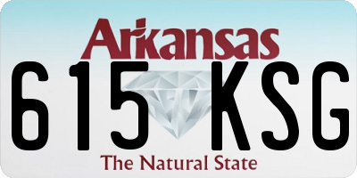 AR license plate 615KSG
