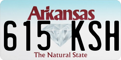 AR license plate 615KSH