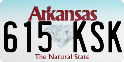 AR license plate 615KSK
