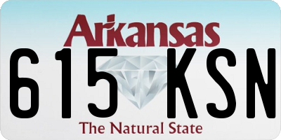 AR license plate 615KSN