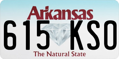 AR license plate 615KSO