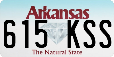 AR license plate 615KSS