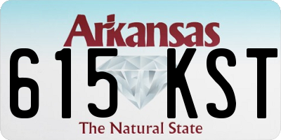 AR license plate 615KST
