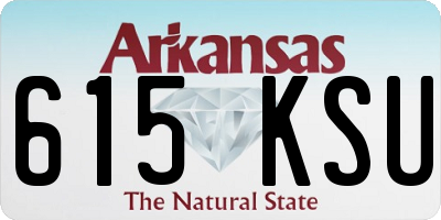 AR license plate 615KSU