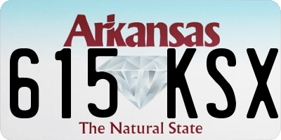 AR license plate 615KSX