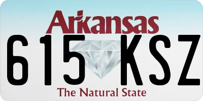 AR license plate 615KSZ