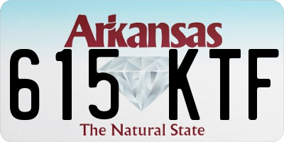 AR license plate 615KTF