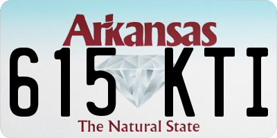 AR license plate 615KTI