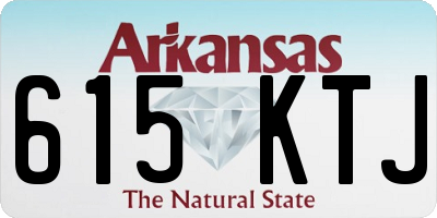 AR license plate 615KTJ