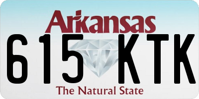 AR license plate 615KTK