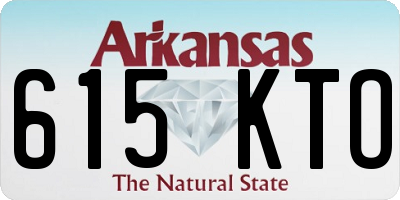 AR license plate 615KTO